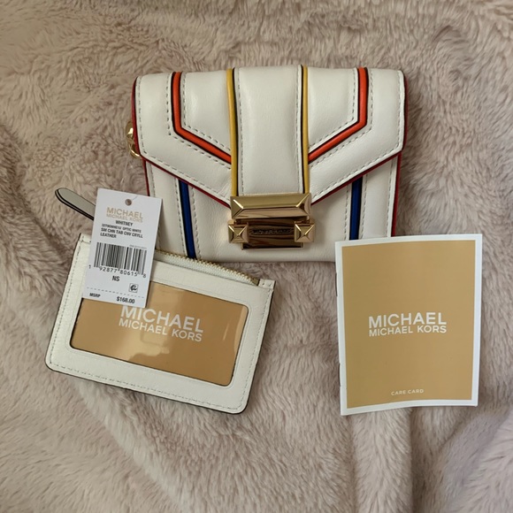 Michael Kores🌈NWTs🌈Whitney rainbow trim wallet - Picture 15 of 16